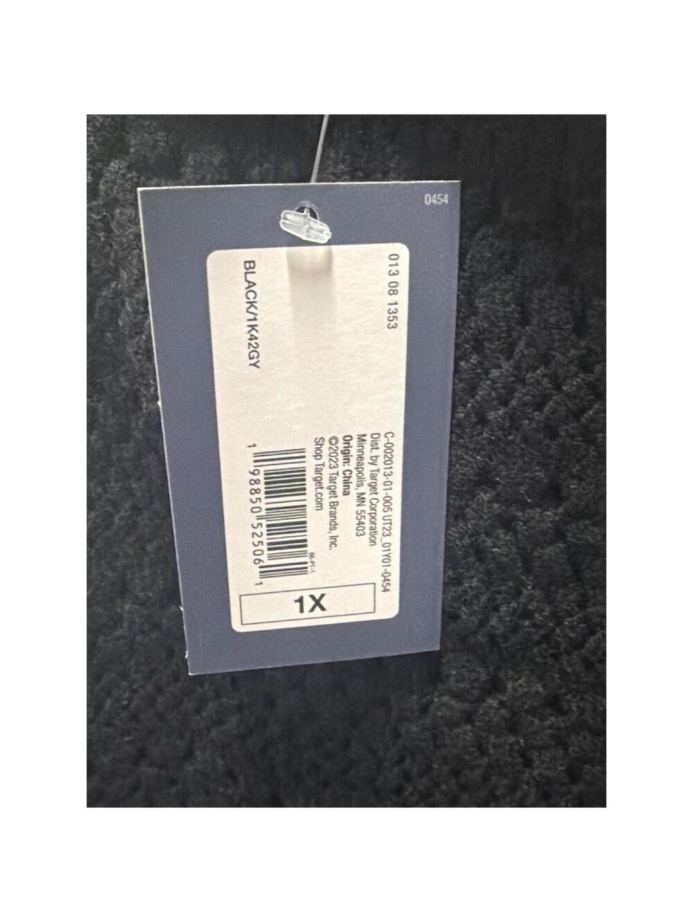 Universal Thread Black Crochet Bodice Maxi Dress Spaghetti Strap 1X NWT - Picture 3 of 5